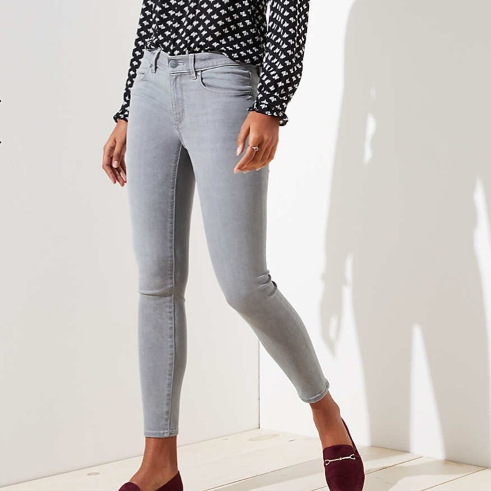 Loft Grey Denim Jeggings